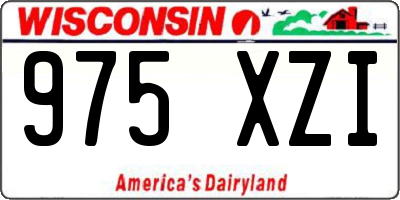 WI license plate 975XZI