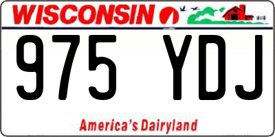 WI license plate 975YDJ