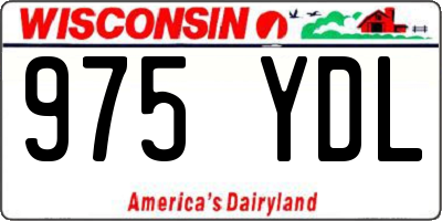 WI license plate 975YDL