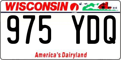 WI license plate 975YDQ