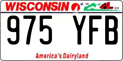 WI license plate 975YFB