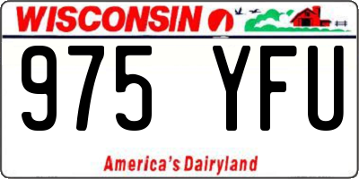 WI license plate 975YFU
