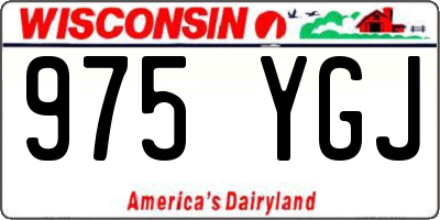 WI license plate 975YGJ