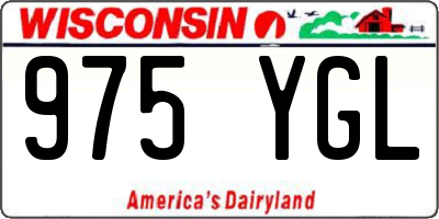 WI license plate 975YGL