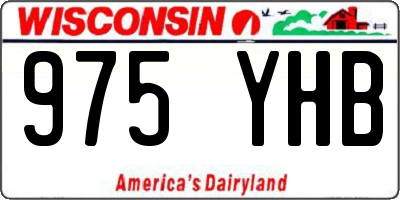 WI license plate 975YHB