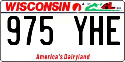 WI license plate 975YHE