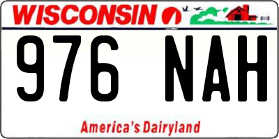 WI license plate 976NAH