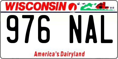 WI license plate 976NAL