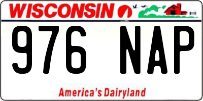 WI license plate 976NAP