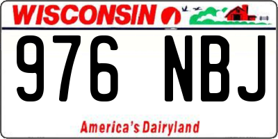 WI license plate 976NBJ