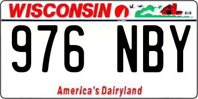 WI license plate 976NBY