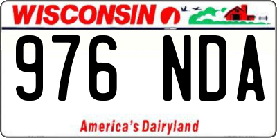 WI license plate 976NDA