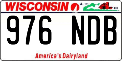 WI license plate 976NDB