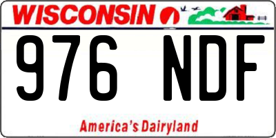 WI license plate 976NDF