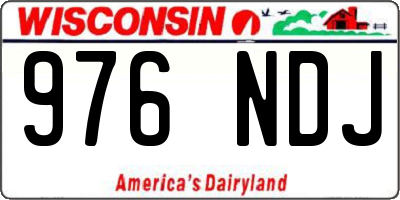WI license plate 976NDJ