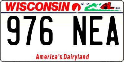 WI license plate 976NEA