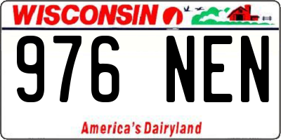 WI license plate 976NEN