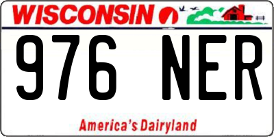 WI license plate 976NER