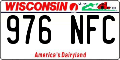 WI license plate 976NFC