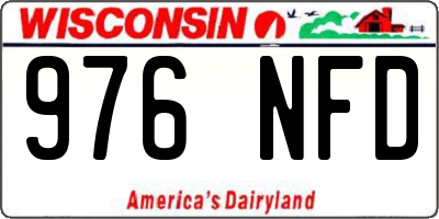 WI license plate 976NFD