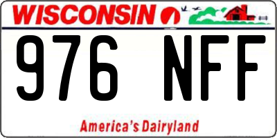 WI license plate 976NFF