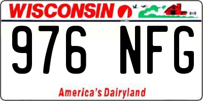 WI license plate 976NFG