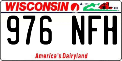 WI license plate 976NFH