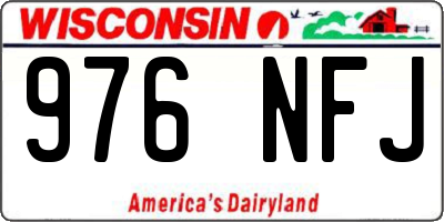 WI license plate 976NFJ