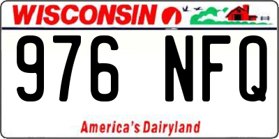 WI license plate 976NFQ