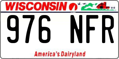 WI license plate 976NFR
