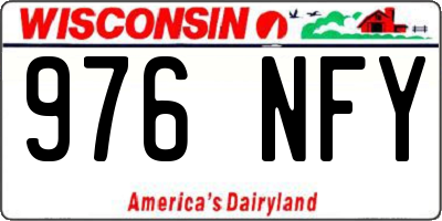 WI license plate 976NFY