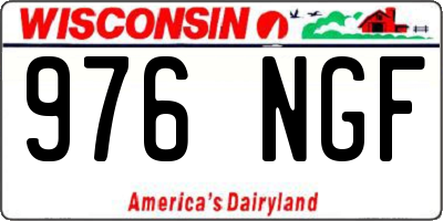 WI license plate 976NGF