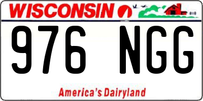 WI license plate 976NGG