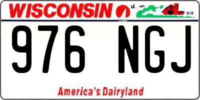 WI license plate 976NGJ