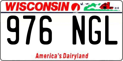 WI license plate 976NGL