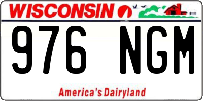 WI license plate 976NGM