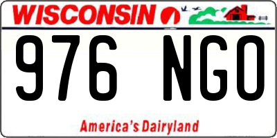 WI license plate 976NGO