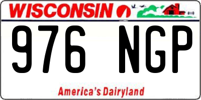 WI license plate 976NGP