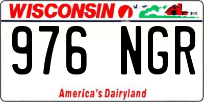 WI license plate 976NGR