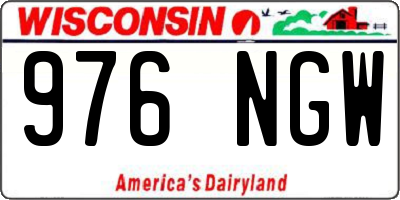 WI license plate 976NGW