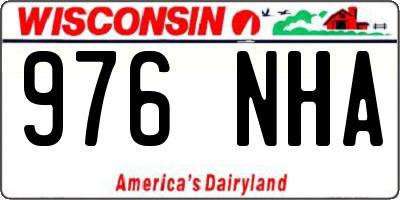 WI license plate 976NHA