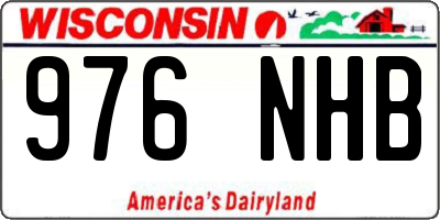WI license plate 976NHB