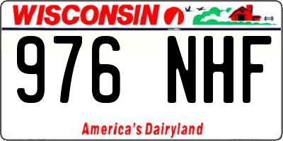 WI license plate 976NHF