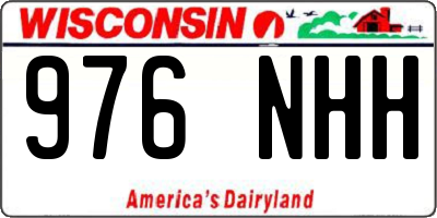 WI license plate 976NHH