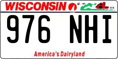 WI license plate 976NHI