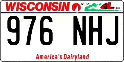 WI license plate 976NHJ