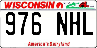 WI license plate 976NHL