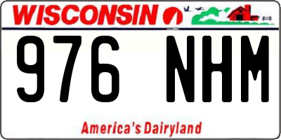 WI license plate 976NHM