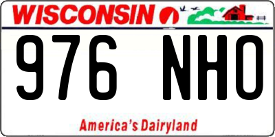 WI license plate 976NHO