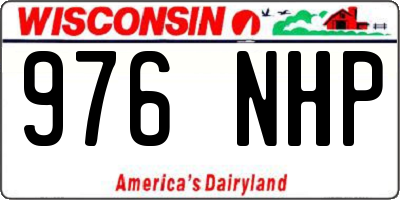WI license plate 976NHP